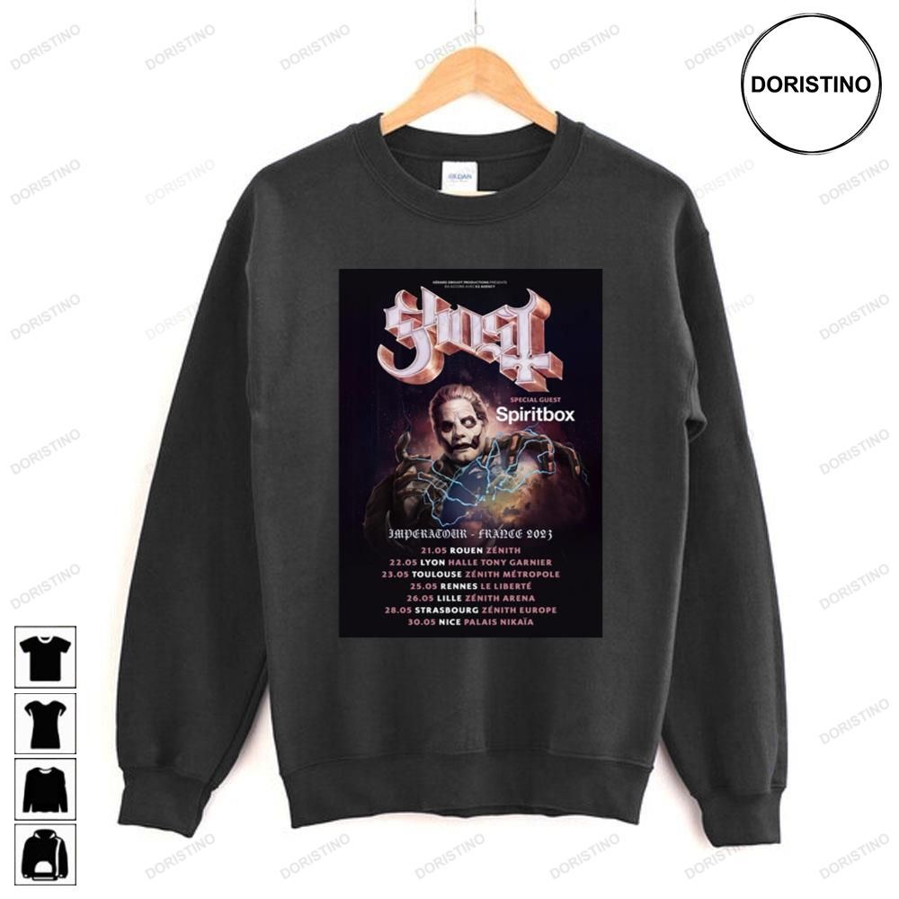 France Ghost Spiritbox Dates Limited Edition T-shirts
